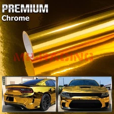 Chrome Gloss Car Vinyl Film Wrap Sticker Decal Air Release Bubble Free Sheet DIY