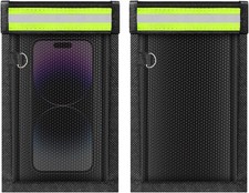 2 Pack Faraday Bags for Phones  Car Keys, Cell Phone Signal Blocking Pouch