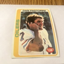 1978 Topps Dan Pastorini Houston Oilers VG # 301