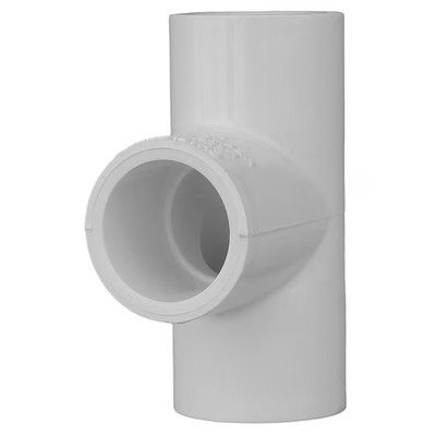 Charlotte Pipe White PVC 2-in. SCH40 Tee for Pressure Applications - 280 PSI