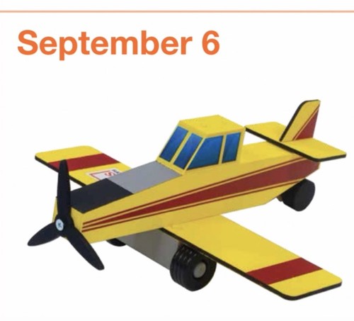 Home Depot Crop Duster Airplane Kids Workshop Kit Pin September 2025 NEW - Picture 7 of 9