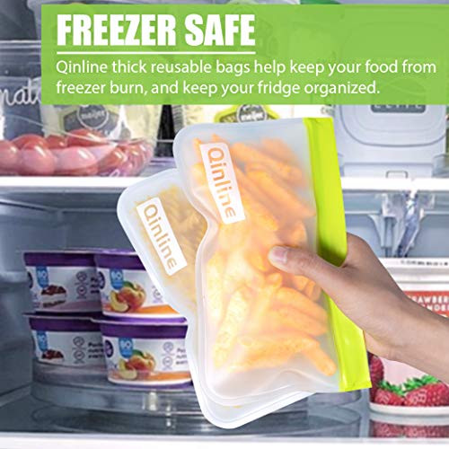 Reusable Food Storage Bags - 24 Pack Freezer Bags, BPA Free Reusable Bags - Picture 2 of 8