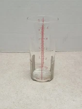 5" Vintage Glass Rain Gauge Aluminum Stand RARE