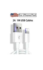 USB Charger Charge 1M 2A Cable for Apple iPod iPad iPhone 6 7 8 X XS XR