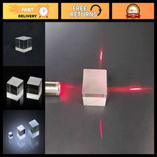 50mm Beam Splitter Cube - Optical Glass Prism 50:50 T/R for Spectroscopy Science