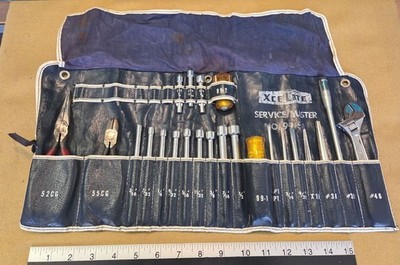 Xcelite Service Master no. 99SM blue roll up tool kit