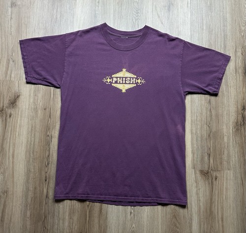 1990’s Phish Double Sided Purple Maroon Band Concert T-Shirt Vintage Large