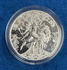 2024 Cameroon 2000 Francs Durga The Warrior Goddess 1 oz Silver Coin