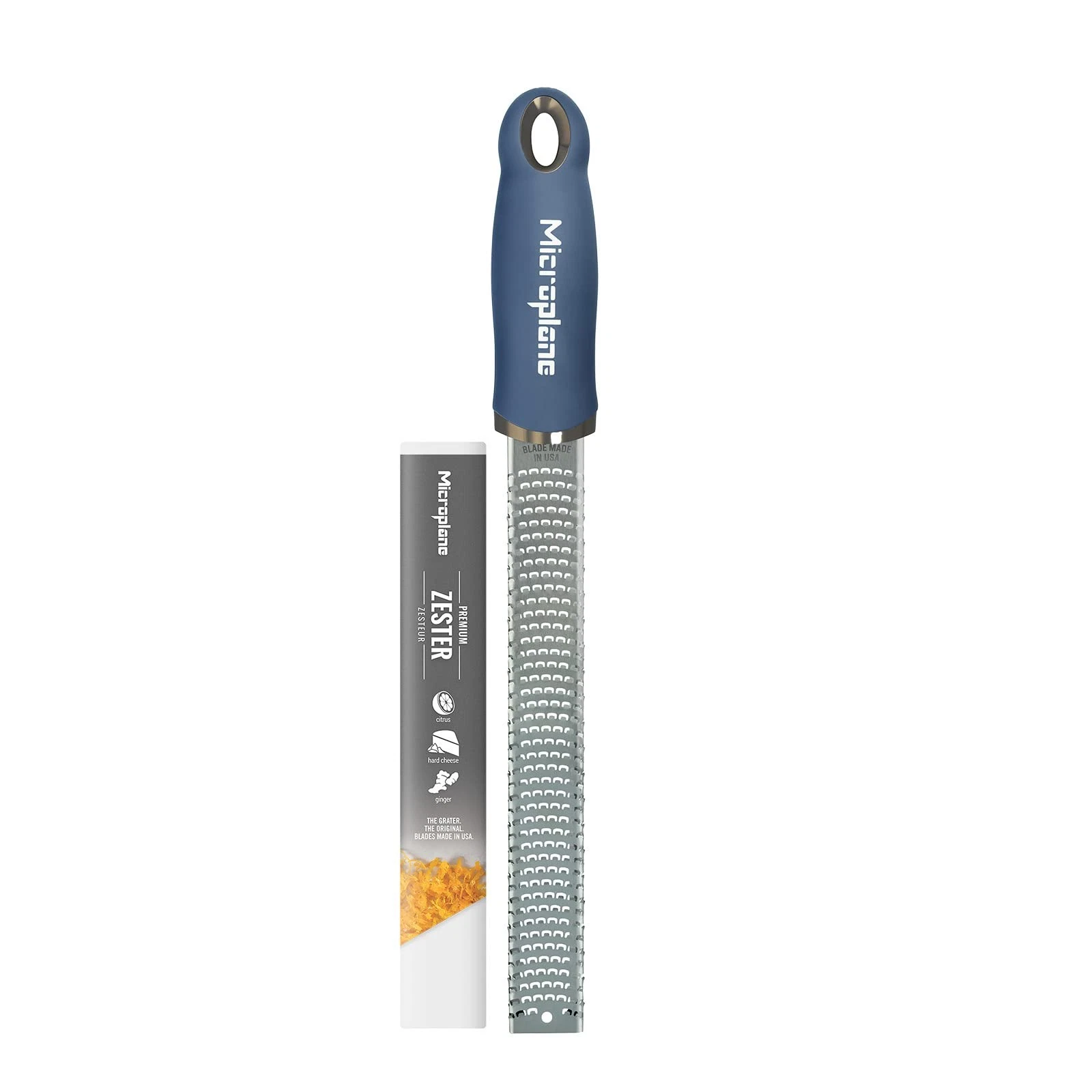 Microplane Zester Grater in Denim Blue for Citrus Fruits, Hard Cheese, Ginger, C
Opens in a new wind
