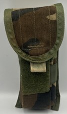 GENUINE US ARMY USAF MOLLE M81 WOODLAND CAMOUFLAGE DOUBLE MAGAZINE POUCH. OTV.
