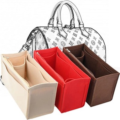 Felt Purse Organizer Insert for Speedy 25 30 35 Neverfull Handbag Tote Bag Liner