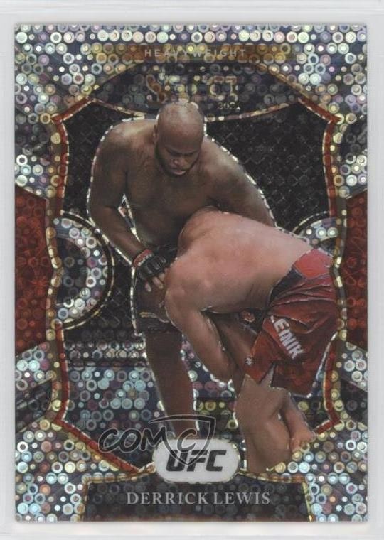 2021 Panini Select UFC Concourse Disco Prizm Derrick Lewis #22 mr1