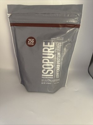Isopure Low Carb 25g Protein Powder Dutch Chocolate 16 oz 02/2027