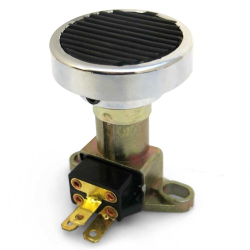 Round Billet Headlight Switch Dimmer High Beam Pedal Cover - (Pad Only - Bild 4 von 10