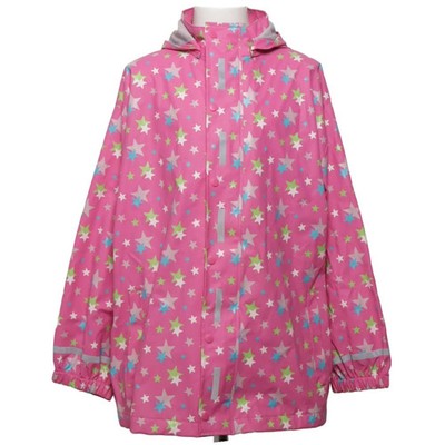 Playshoes, Regenjacke, Mädchen, Größe: 140, Pink/Mehrfarbig, Polyester #OJY