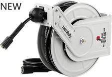 Tool Daily Retractable Pressure Washer Hose Reel 60 FT x 1/4”, Heavy Duty Power