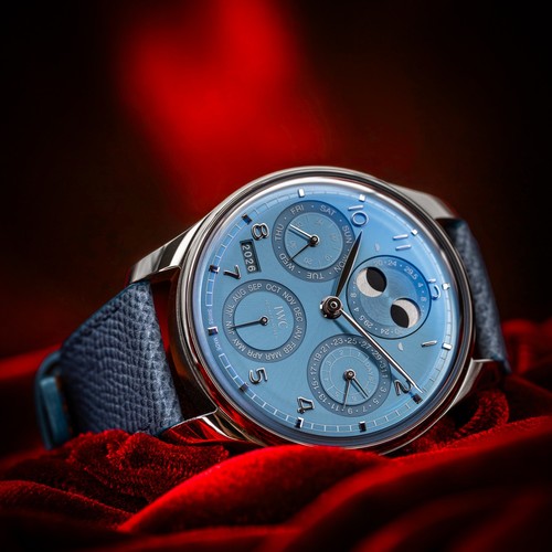 IWC Portugieser Perpetual Calendar 18K White Gold Blue Dial 44mm IW503703