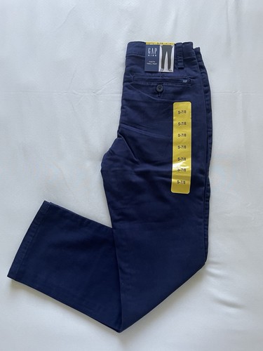 Gap Kids Youth Twill Pants Size 7/8 Navy Blue