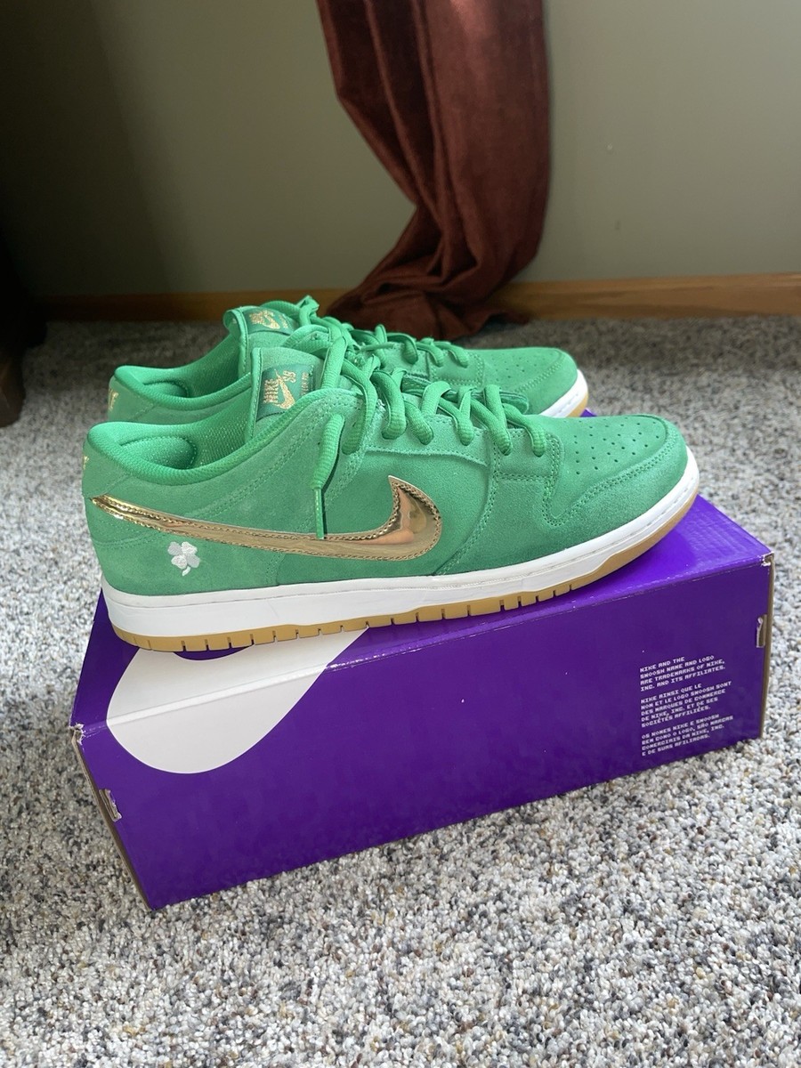 Nike SB Dunk Low St Patricks Day Irish Shamrock BQ6817-303 Kelly
