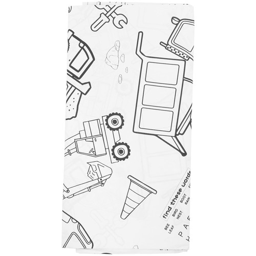 Engineering Car Tablecloth Child Happy Birthday Celebration Decor - Picture 6 of 12