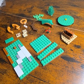 LEGO Hobbit 79003 An Unexpected Gathering Parts Lot - Door, Maps, Plates