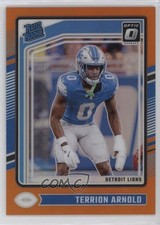 2024 Panini Donruss Optic Rated Rookie Orange Prizm /249 Terrion Arnold 0v2a