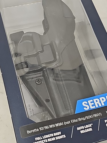 NEW BLACKHAWK L3 SERPA DUTY HOLSTER FOR BERETTA 92 96 M9 M9A1 BLACK - Right Hand - Picture 4 of 4