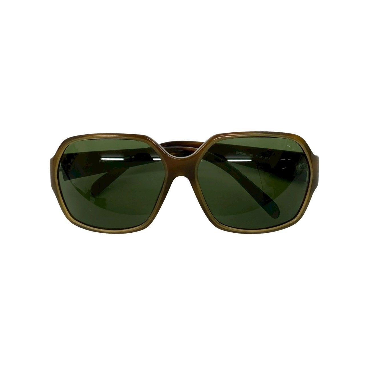 PRADA SPR20A Marble Pattern Sunglasses Khaki Dark… - image 2