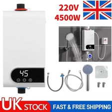 Electric Tankless Instant Water Heater Shower Head Kitchen Under Sink Bathroom