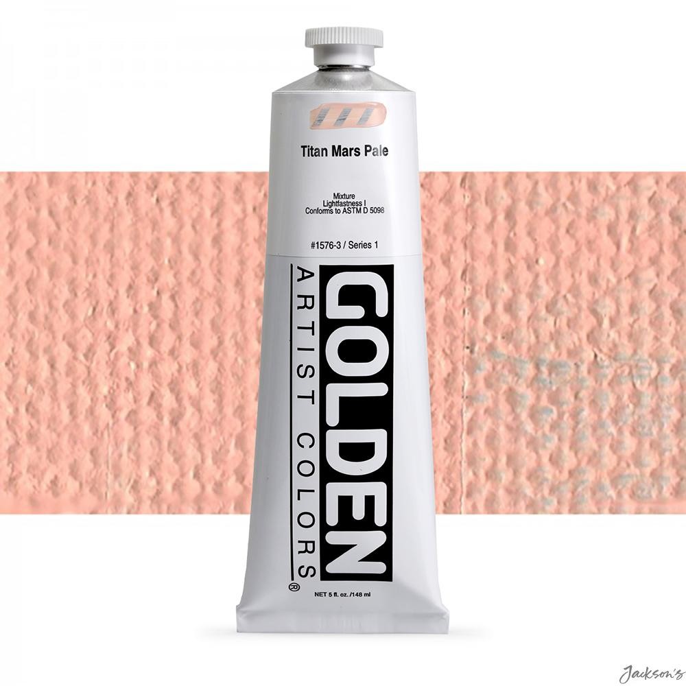 Golden Heavy Body Acrylic Paint 148ml Titan Mars Pale Artist Colour Tube