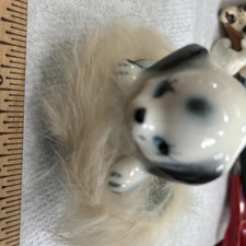 Vintage midcentury Dalmatian puppy figurine Japan 1950s or 1960s.   502