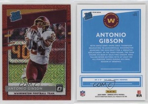 2020 Panini Donruss Optic Rated Rookies Red Mojo Prizm Antonio Gibson Rookie RC