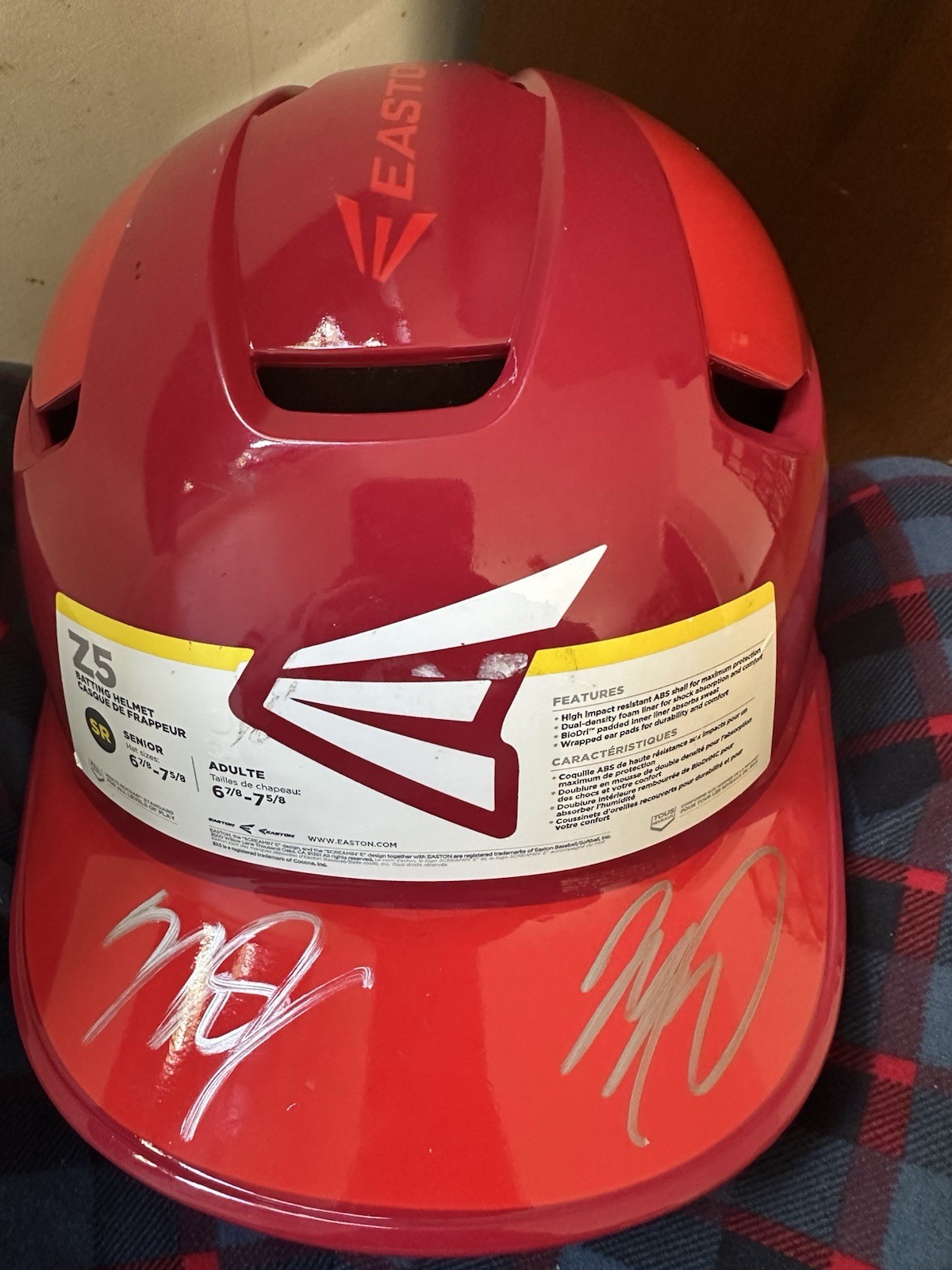 Shohei Ohtani And Mike Trout Auto Helmet Signature Full Size Wow! Angels (A)