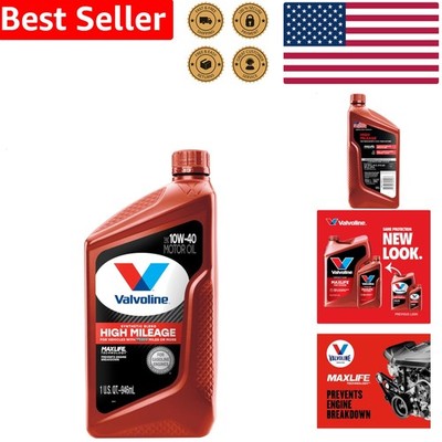 Valvoline MaxLife Motor Oil 1 Quart 10W-40 Synthetic Blend Engine Protection