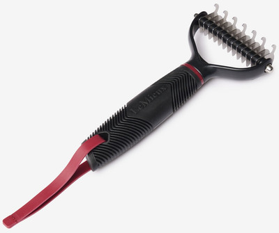 LeMieux Schwanzausdünnung Rechen Kamm Bürste Ergonomischer Silikongriff Pferdepflege