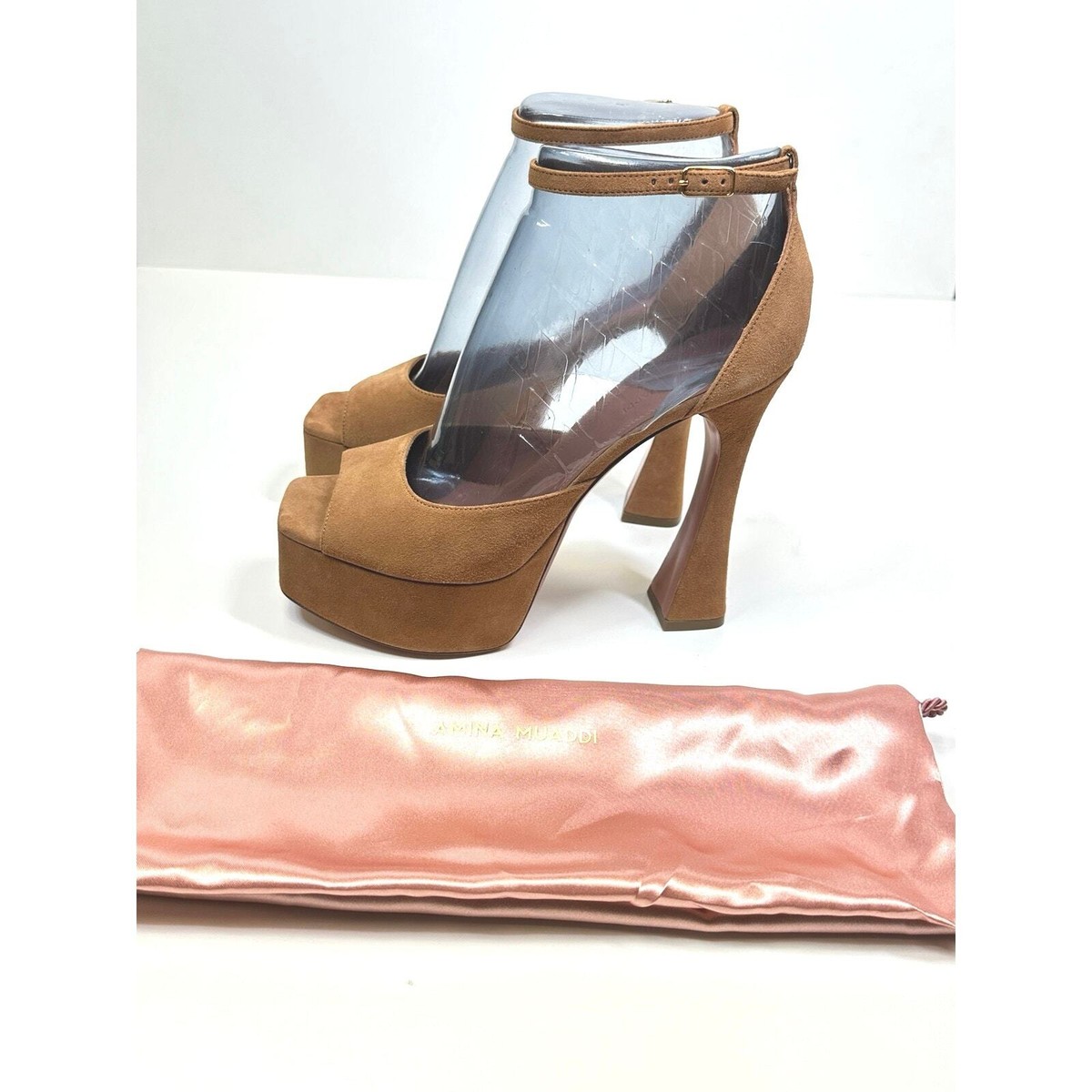 【関税込み】Amina Muaddi ブラウン Bianca サンダル AMINA MUADDI X Browns Bianca 140mm Platform Sandals size 40