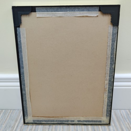 Tudor Mironesco Brille auf Klavier Air Brush Art 70er Veranda signiert Druckrahmen - Bild 14 von 15