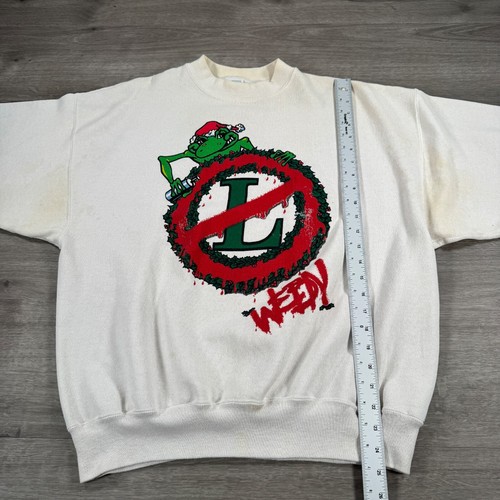 Vintage 90s WEBN Radio Cincinnati Christmas Crewneck Sweatshirt XL USA READ - Picture 5 of 13