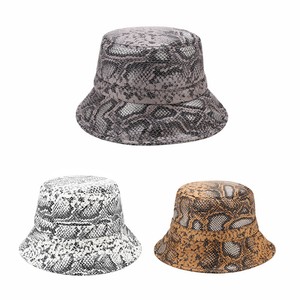 snake print bucket hat