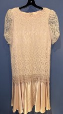 Womens 12 Peach Dress, 1960 JC Penney Mother Of Bride
