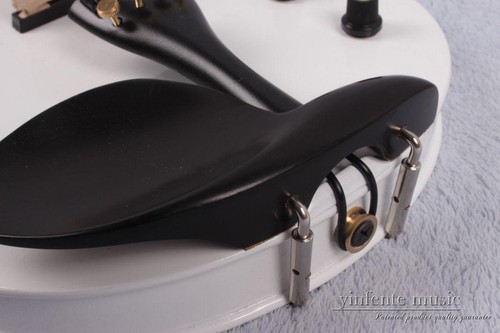Yinfente Write 4 Saiten elektrisch leise Viola natürliches holzfreies Etui + Schleife 6,5 - Bild 11 von 12