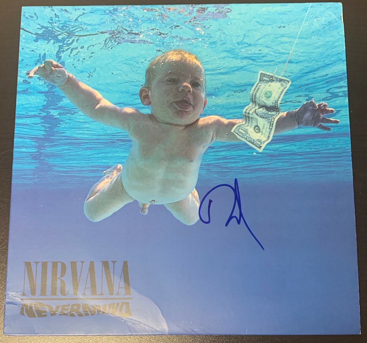 DAVE GROHL SIGNED AUTOGRAPH NIRVANA NEVERMIND ALBUM VINYL LP