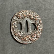 青铜主要古董日本刀镡| eBay