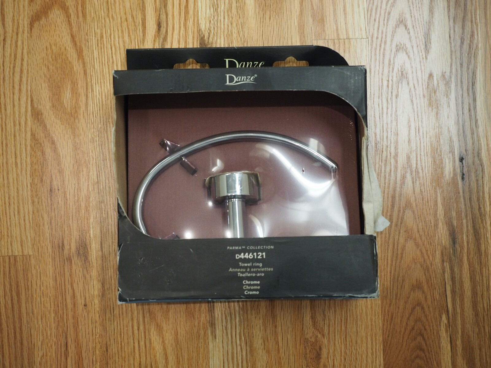 Danze D446121 Chrome Parma 8" Towel Ring