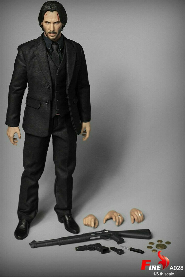 New 1:6 Fire A028 Keanu Reeves Killer Man Action Figure