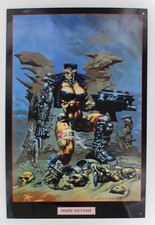 Simon Bisley Hand Signed 1994 High Octane Tin Metal Sign Kitchen Sink Heavy 