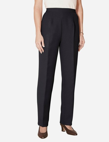 Ladies Straight Leg Trousers Elasticated Waist Smart Pant Work RRP 30 BR151 - Picture 8 of 14