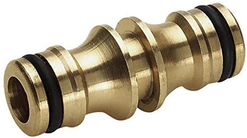 Garden Hose Connector Brass Copper Adapter Joiner 2 Way Fitting Male 48x15x9mm - Picture 3 of 6