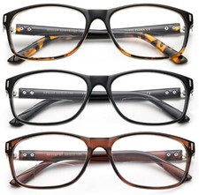 Classic Bifocal Reading Glasses Retro Men Women Plastic Frame Quality Reader