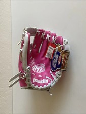 NEW Franklin Baseball Glove RTP 9 1/2" Right Handed Throw Pink  White 4773AWT12